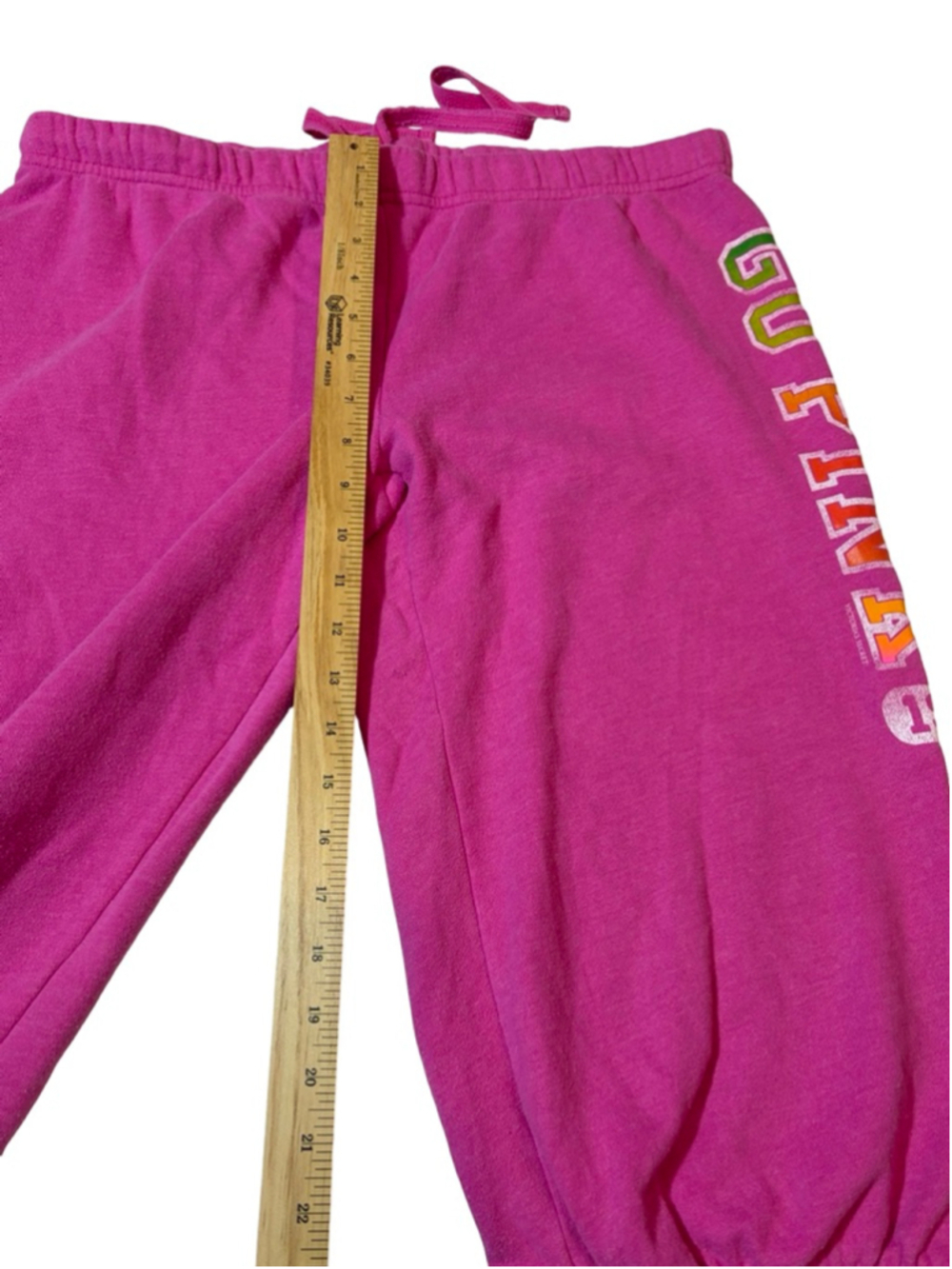 Victoria Secret PINK Sweatpants Y2K Pink Graphic Logo Cozy Lounge - Picture 7 of 10